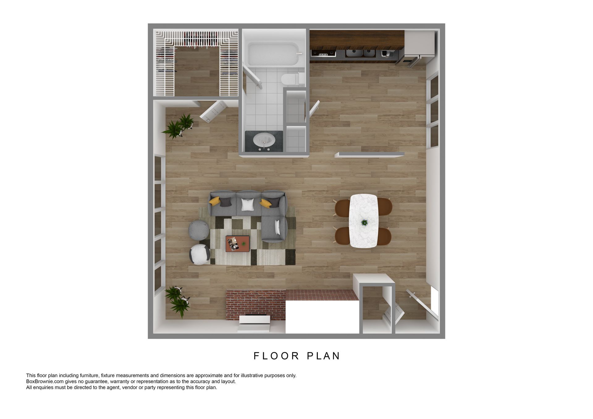 floor plan Studio