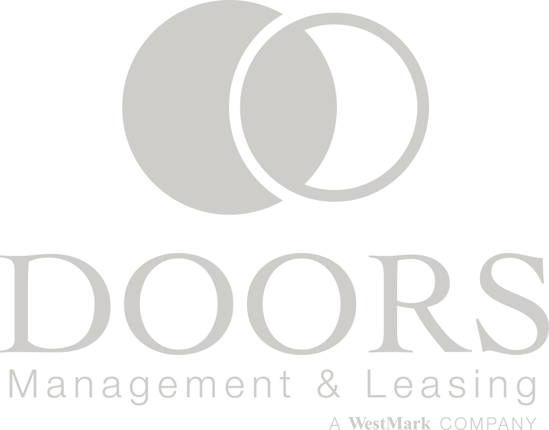 Doors Management & Leasing logo in footer linked to home page