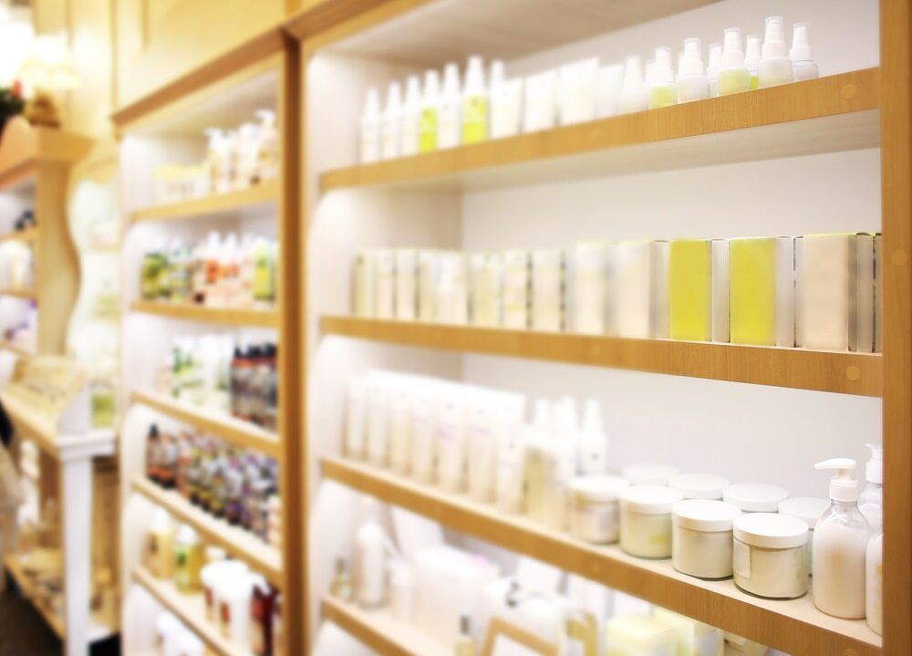 A Store Filled With Lots of Bottles and Jars on Shelves — Gray Projects in Woodford, QLD