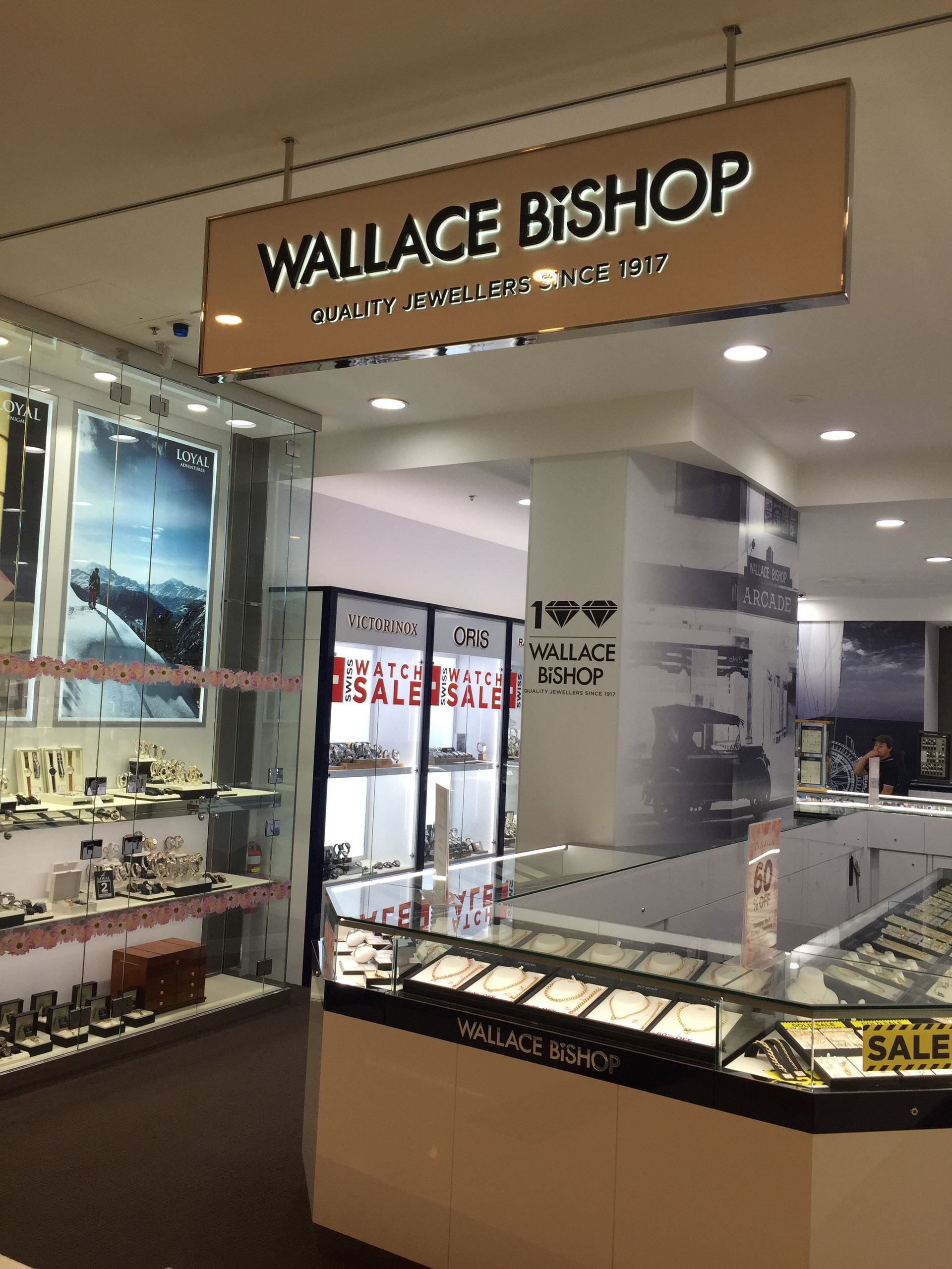 A Wallace Bishop Jewelry Store Interior With Display Cases — Gray Projects in Woodford, QLD