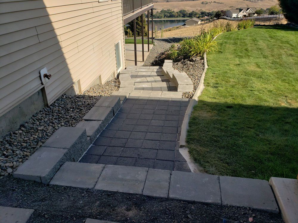 Hardscaped Walkway — Clarkston, WA — Acey's Landscape Services