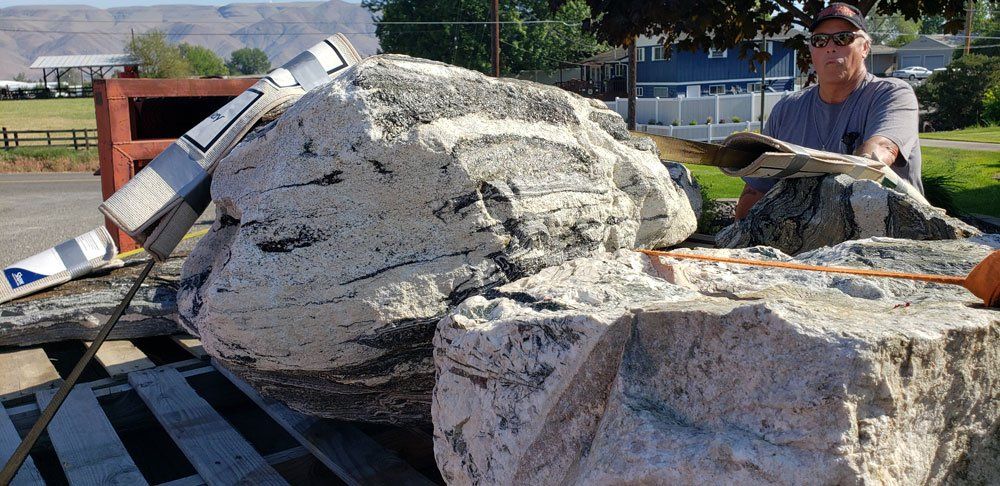 Giant Rocks — Clarkston, WA — Acey's Landscape Services