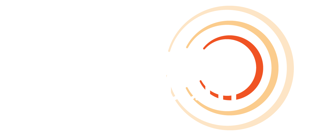 A white background with a gradient orange rings in the middle alongside the white TUG Connects 2022 momentum logo.