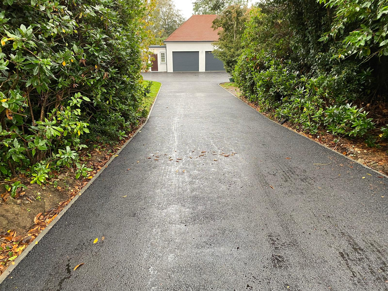 Black Tarmac driveway 