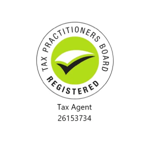 A tax practitioners board registered tax agent logo
