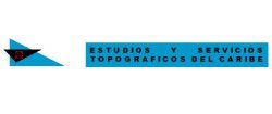 The logo for estudios y servicios topograficos del caribe