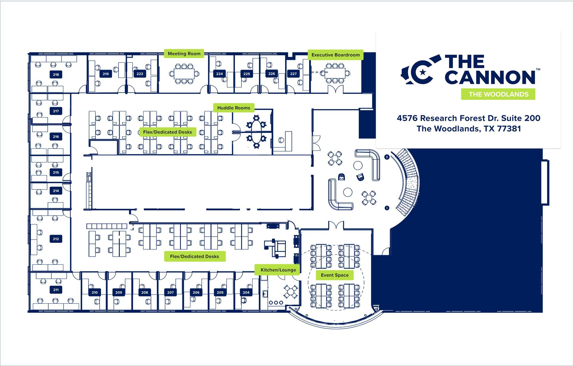 The Cannon Woodlands floor layout