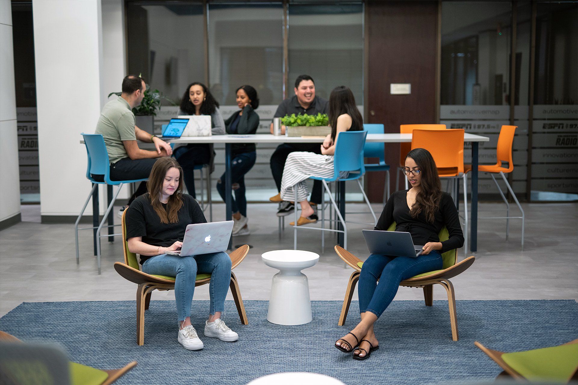 busy coworking space
