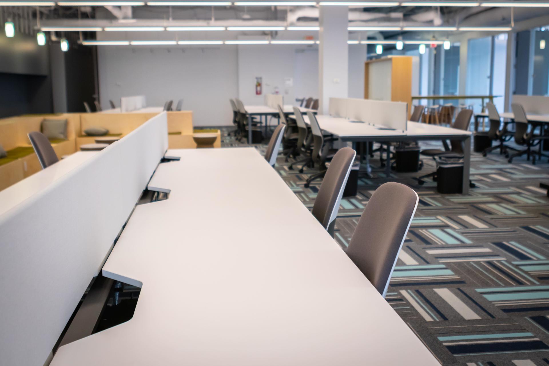 shared desk space