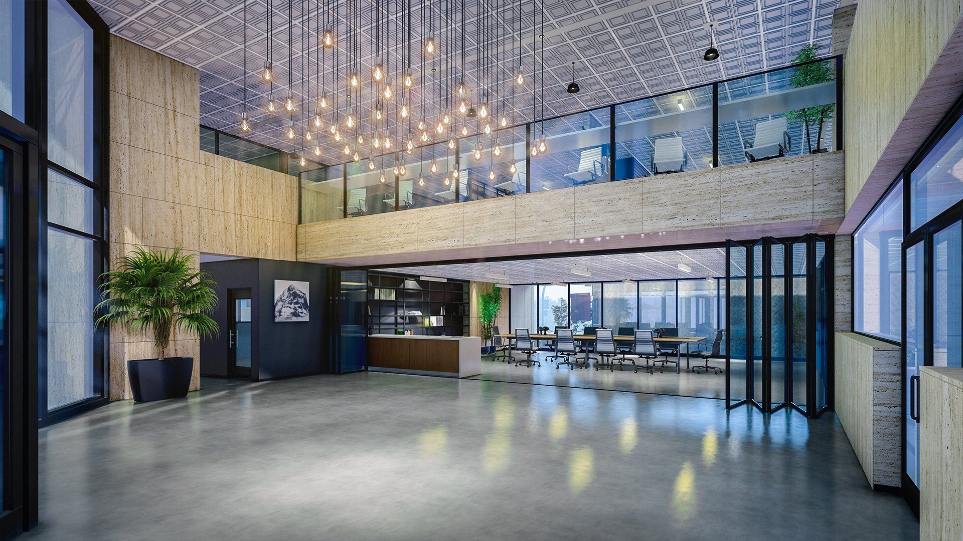Galveston coworking space area