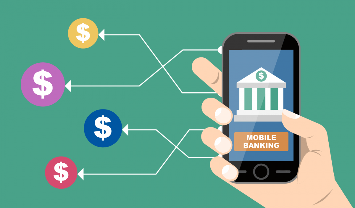 mobile banking infographic