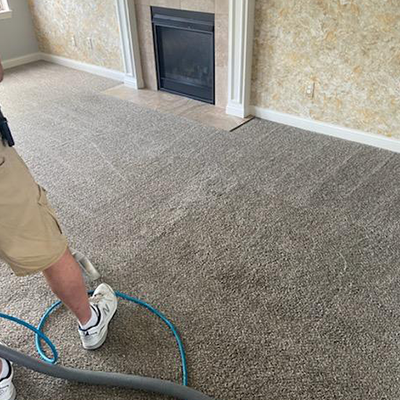 Carpet Cleaning with Vaccum — Macomb, MI — Dun-Rite Carpet, Upholstery, Tile, and Grout Cleaning