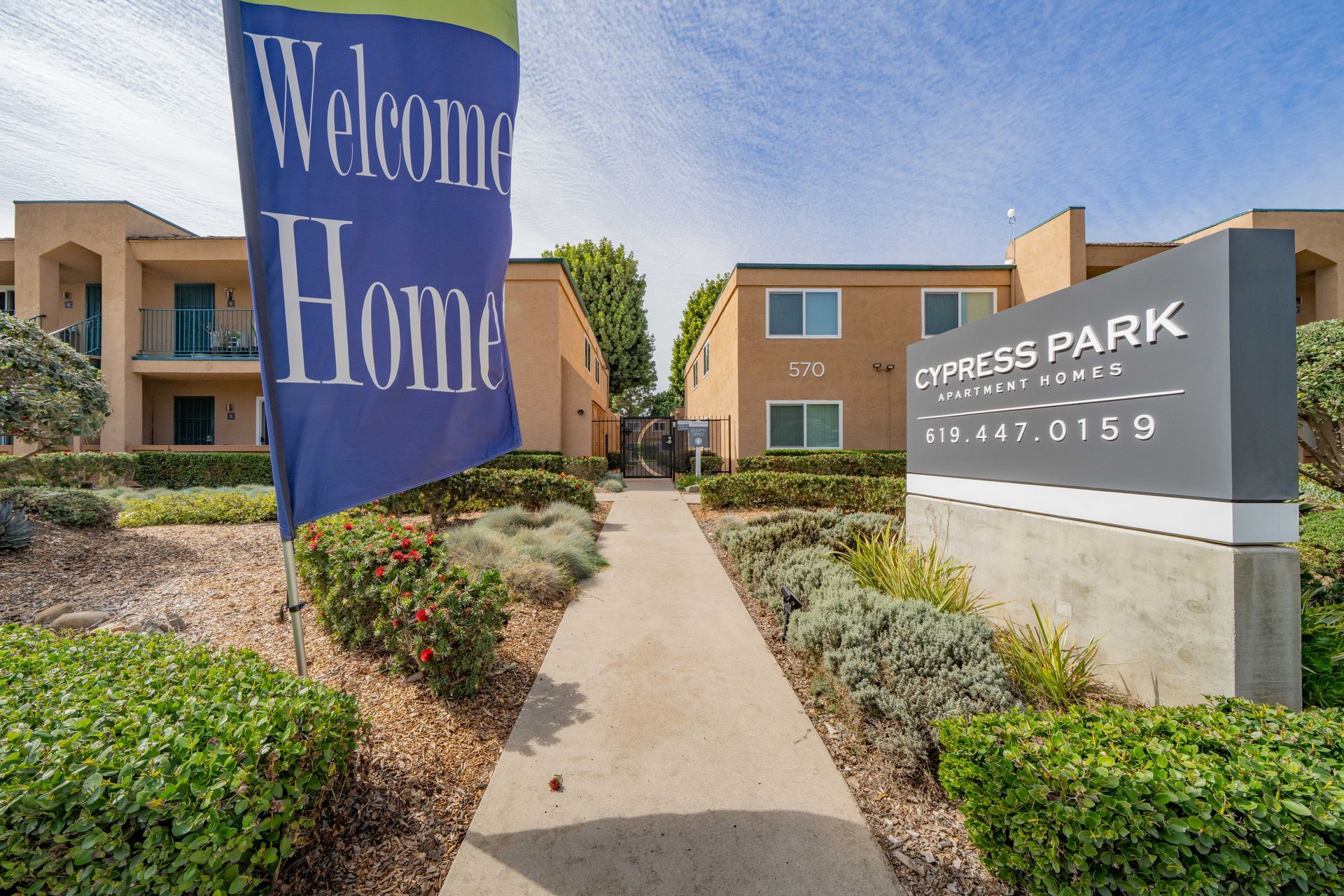 Cypress Park Property Sign