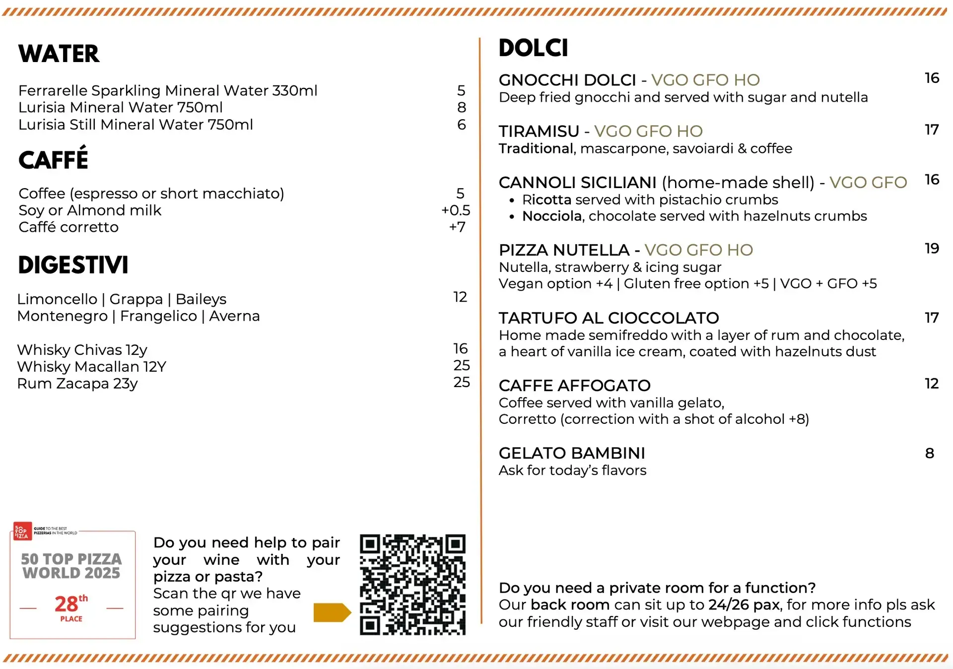 Shop225 Menu