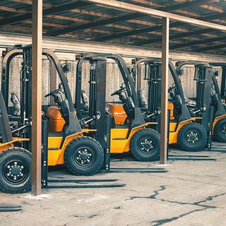 Forklifts Parked in the Warehouse — Staten Island, NY — General Forklift