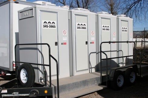 Restroom Trailer Parking — Albuquerque, NM — AAA Pumping Service Inc.