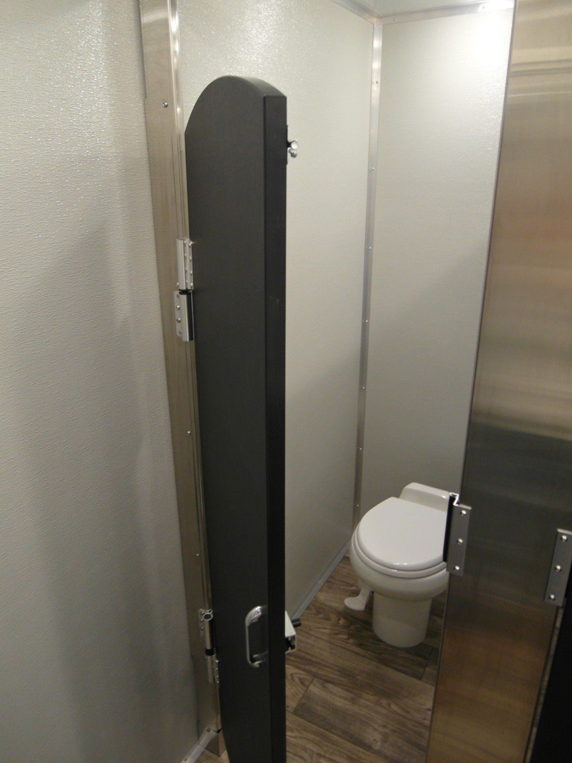Open Restroom Door — Albuquerque, NM — AAA Pumping Service Inc.