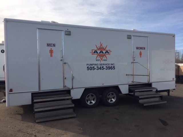Public Toilet Inside The Trailer — Albuquerque, NM — AAA Pumping Service Inc.