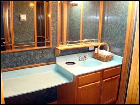 Brown Cabinet With Bastket — Albuquerque, NM — AAA Pumping Service Inc.