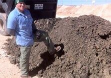 Man With Sand — Albuquerque, NM — AAA Pumping Service Inc.