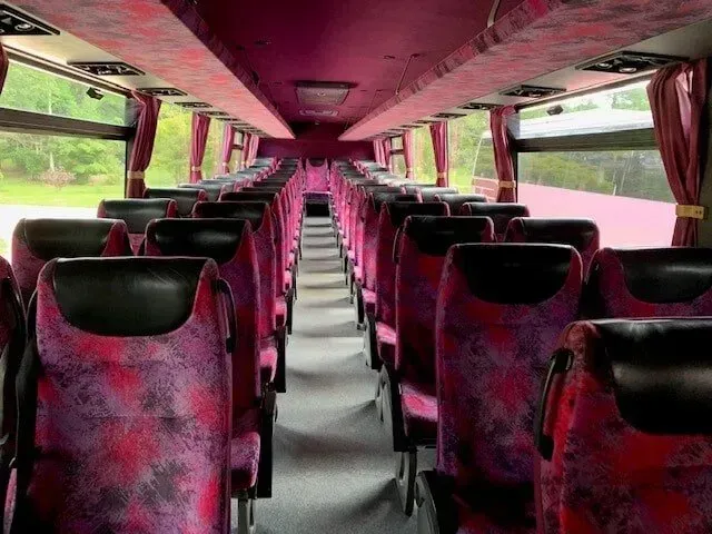Pink Interior Of A Bus — Wests National Coaches In Chevallum, QLD
