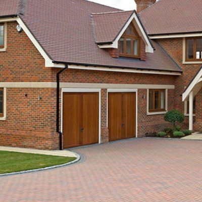 a house with a garage