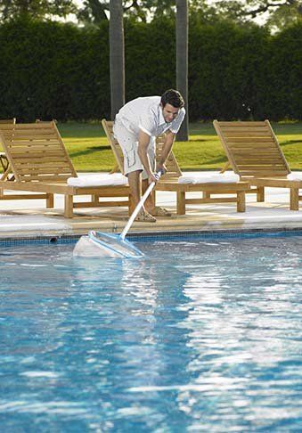 Man cleaning - Swimming Pool Service in Mesa, AZ