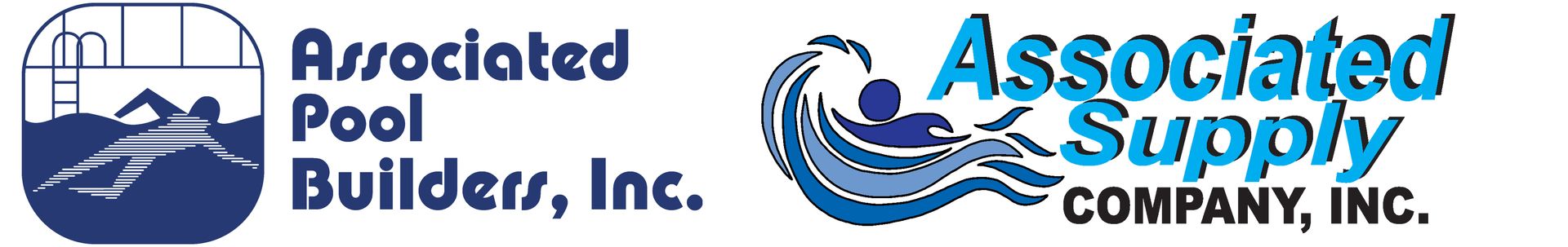 Logos for Associated Pool Builders and Associated Supply Company, Inc.