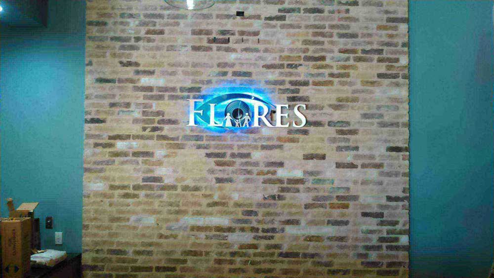 Sign installation — Flores Office Signage in Laredo, TX