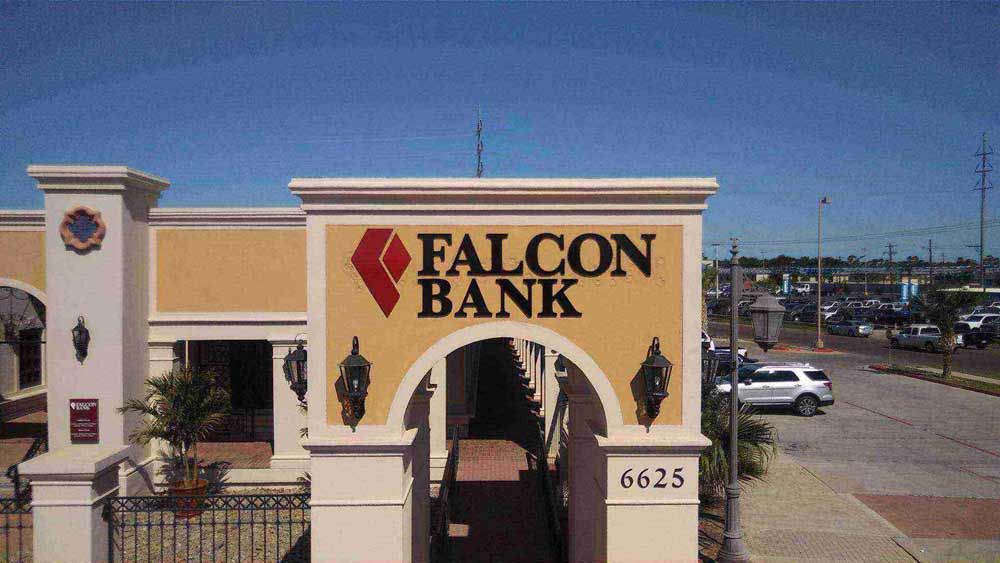 High Rise Signs — Signage of Falcon Bank in Laredo, TX