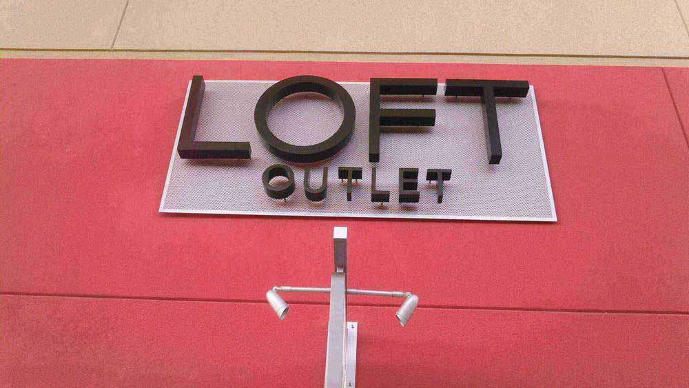 Retro Fit Sign — Loft Outlet Signage in Laredo, TX