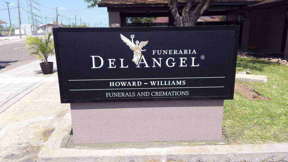 Refurbishing  — Funeraria Del Angel Signage in Laredo, TX