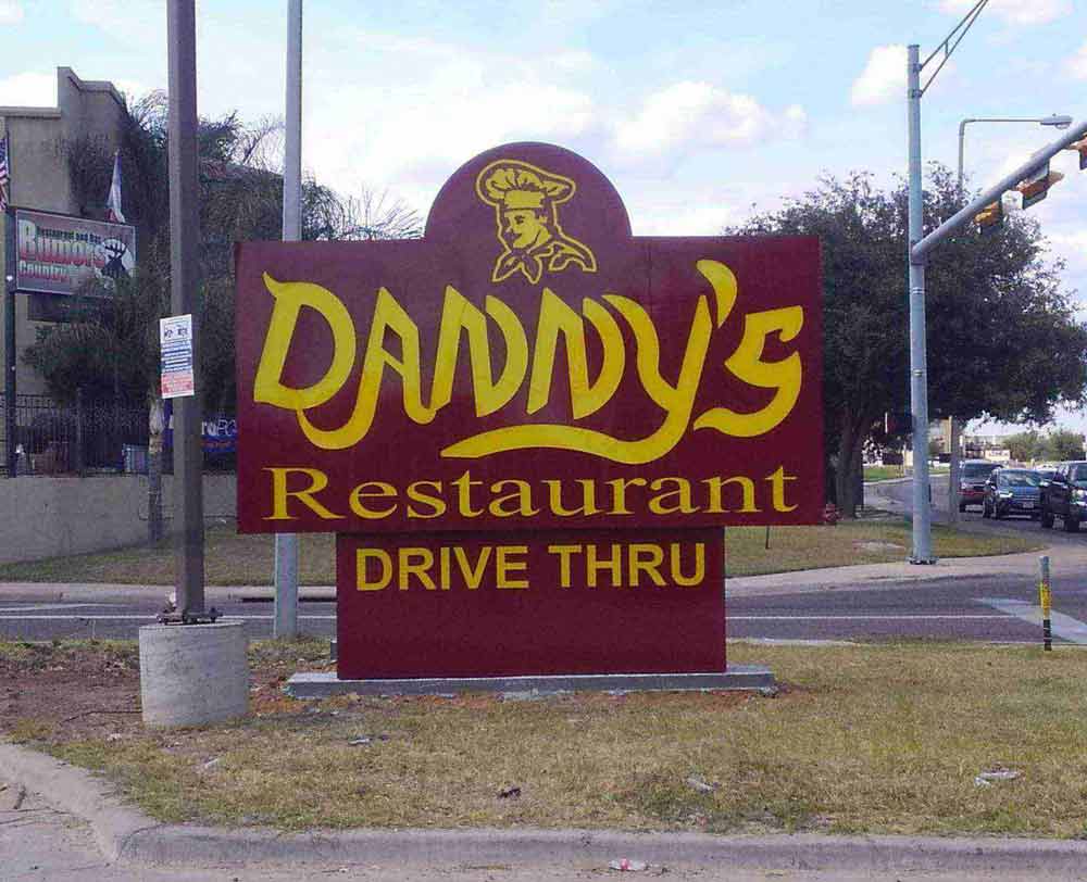 Building Survey For Signs — Dannys Restaurant Drive Thru Signage in Laredo, TX
