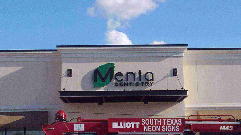 Pharr — Menta Dentistry Signage Front View in Laredo, TX