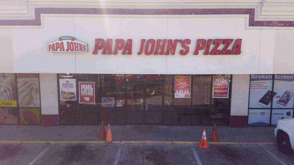 Serving South Texas — Papa Johns Pizza Signage in Laredo, TX