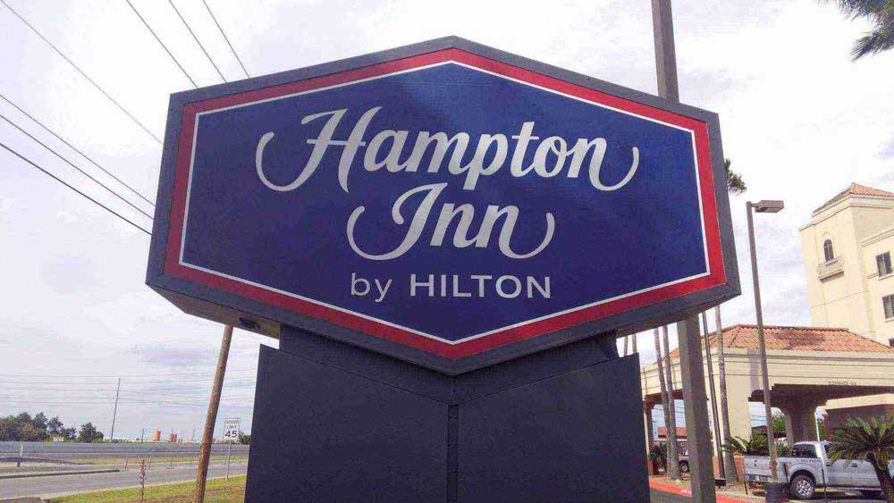 Primless Letters — Hampton Inn By Hilton Signage in Laredo, TX
