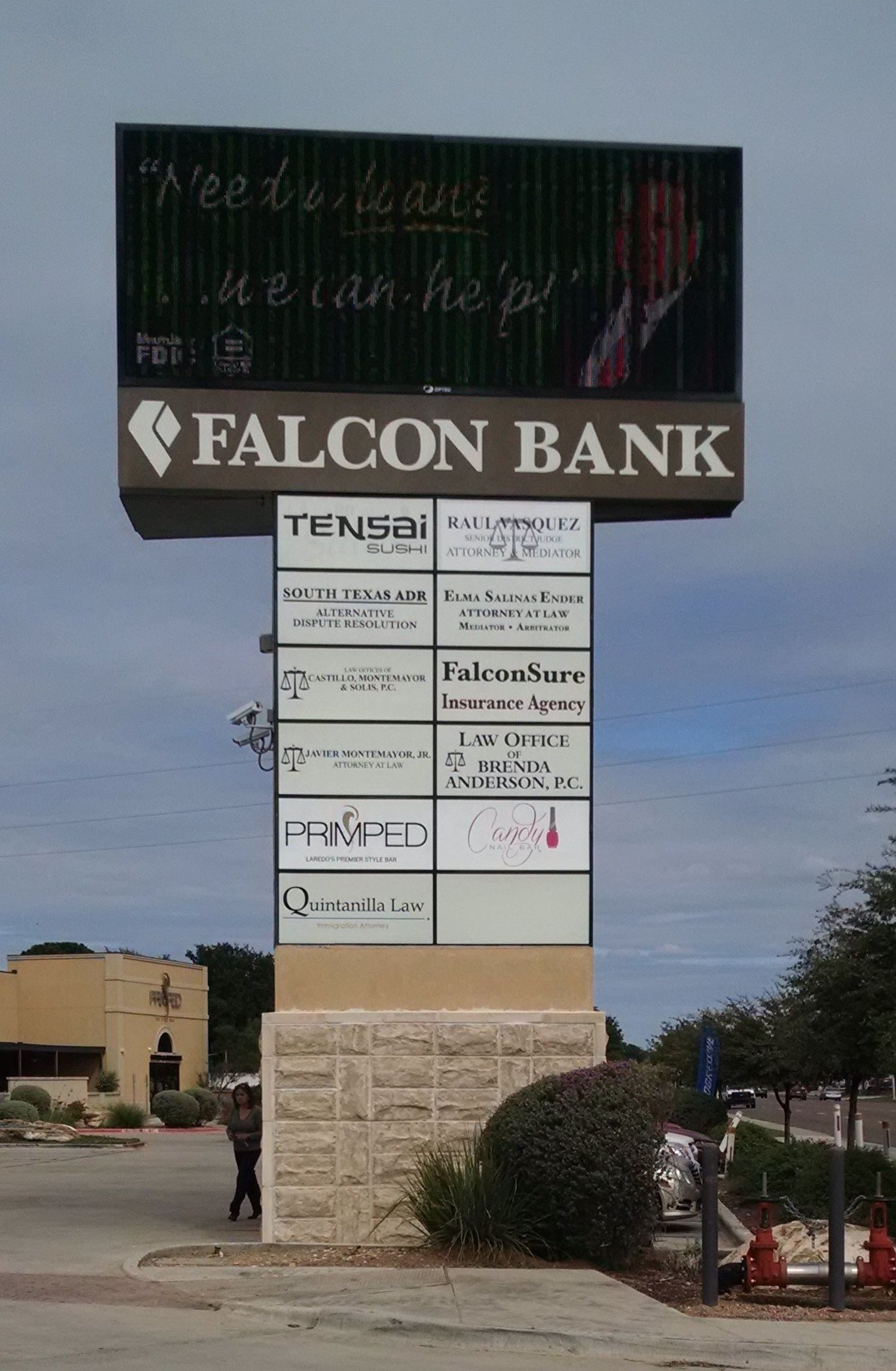 High Rise Signs — Falcon Bank Signage  in Laredo, TX