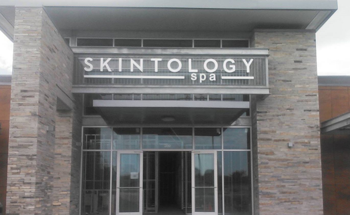 Building Signs  — Skintology Spa Front in Laredo, TX