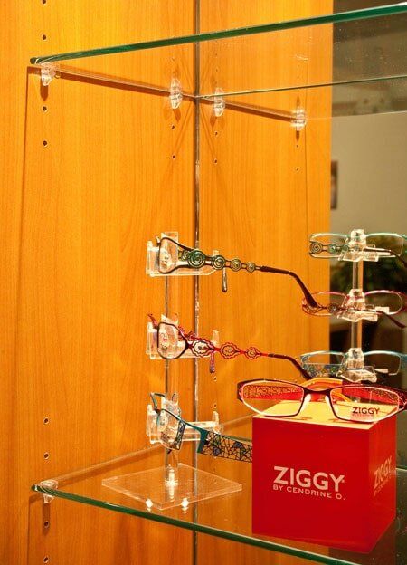 Security Glasses — Yellow Eyeglasses Rack in Rockingham, NC
