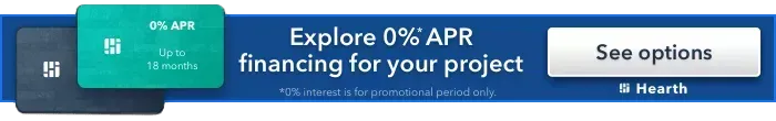 Banner: Explore 0% APR financing for your project. 