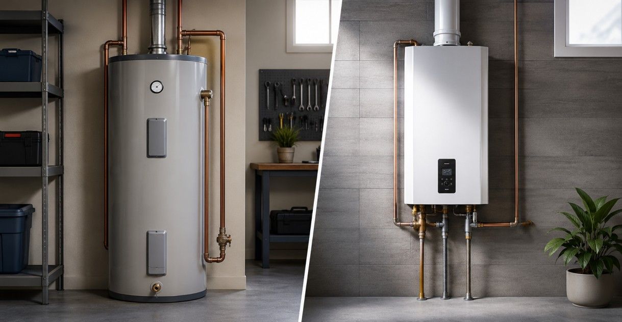 Tankless vs. Traditional Water Heater