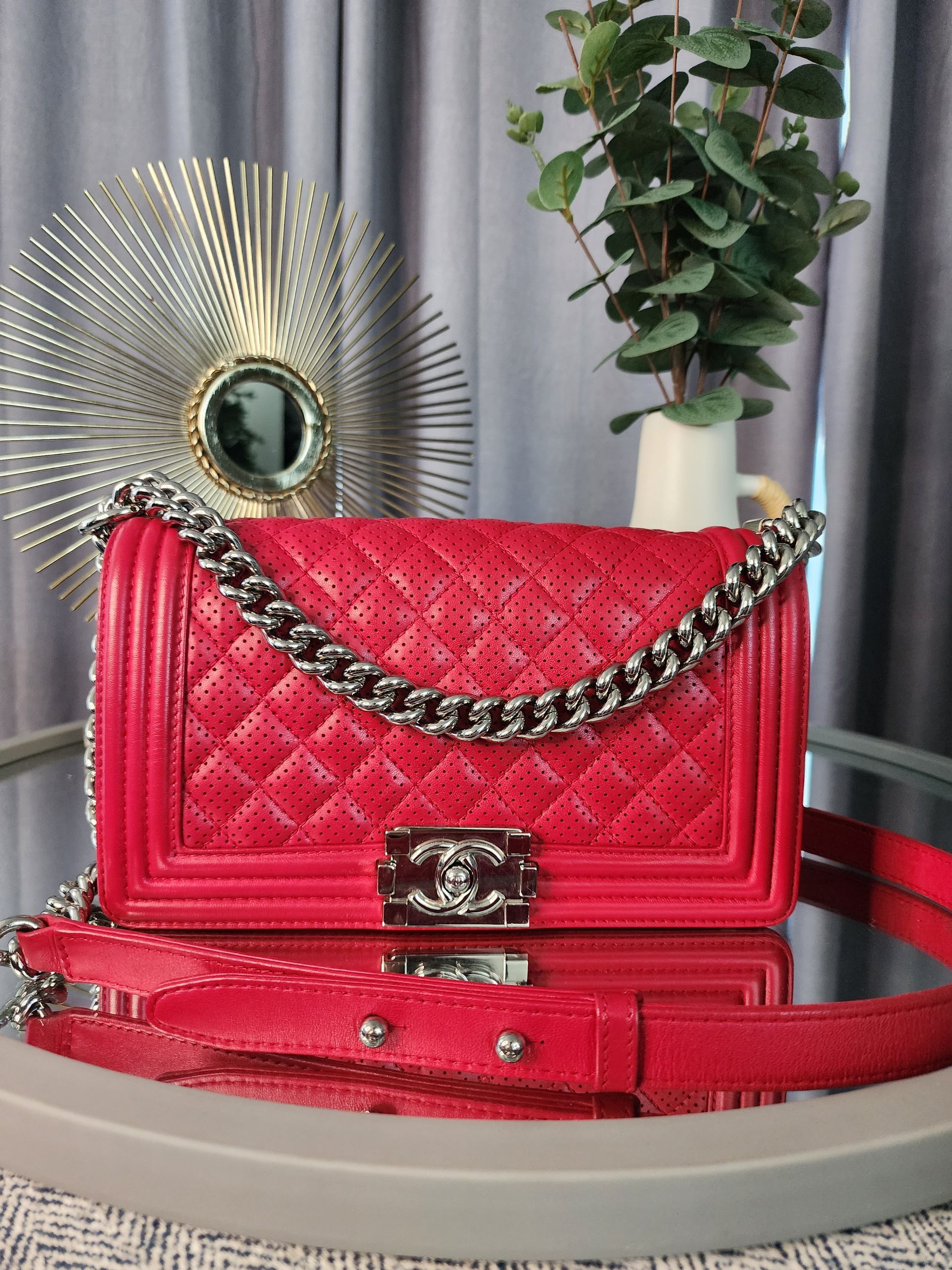 Chanel Le Boy Perforated Crossbody Bag