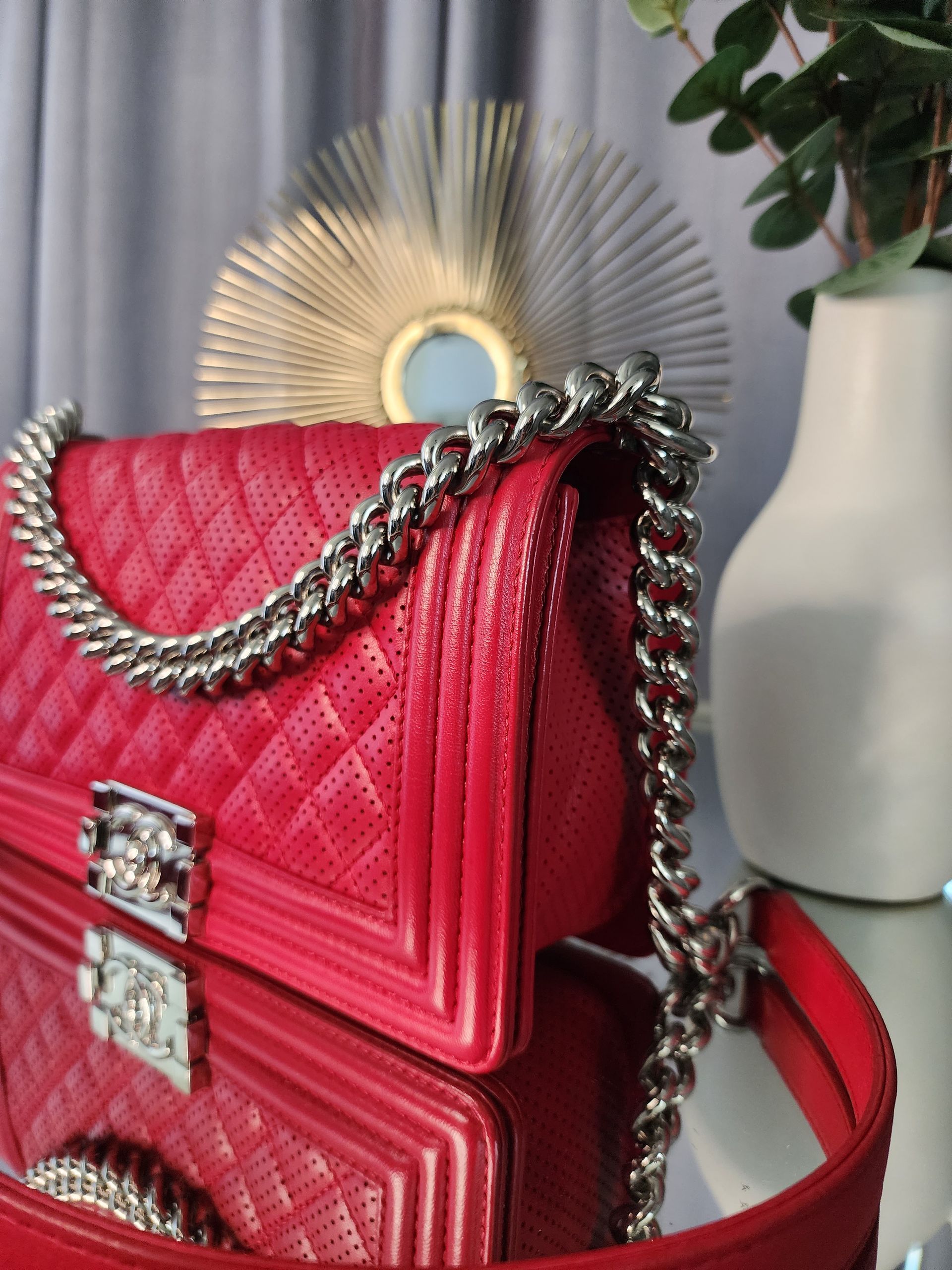 Chanel Le Boy Perforated Crossbody Bag