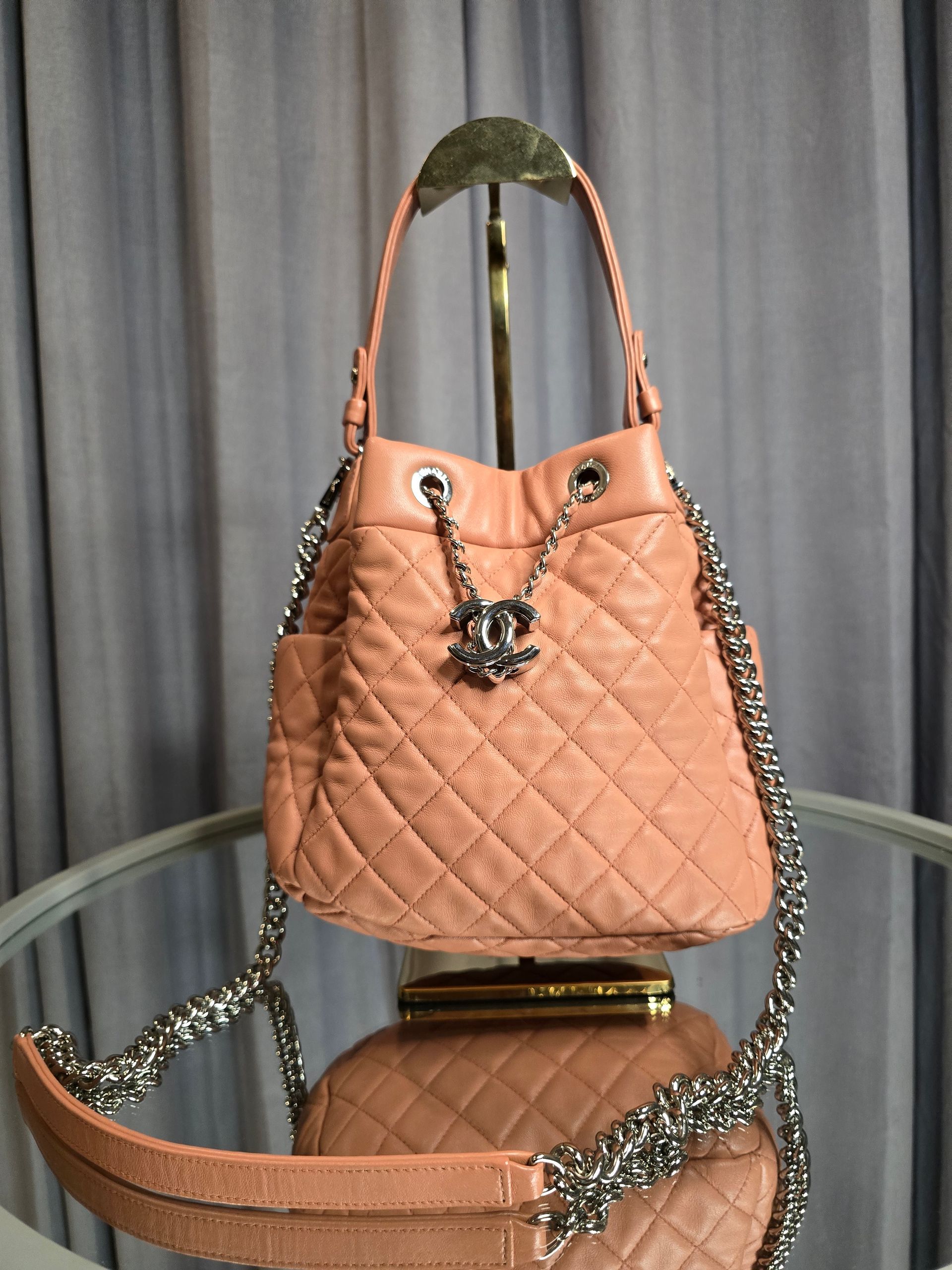 Chanel Lambskin Bucket Bag