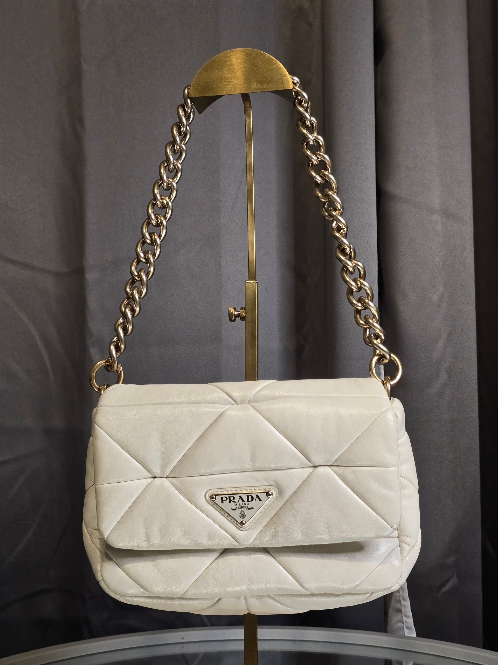 Prada System Nappa Leather Crossbody Bag with Strap and Coin Pouch