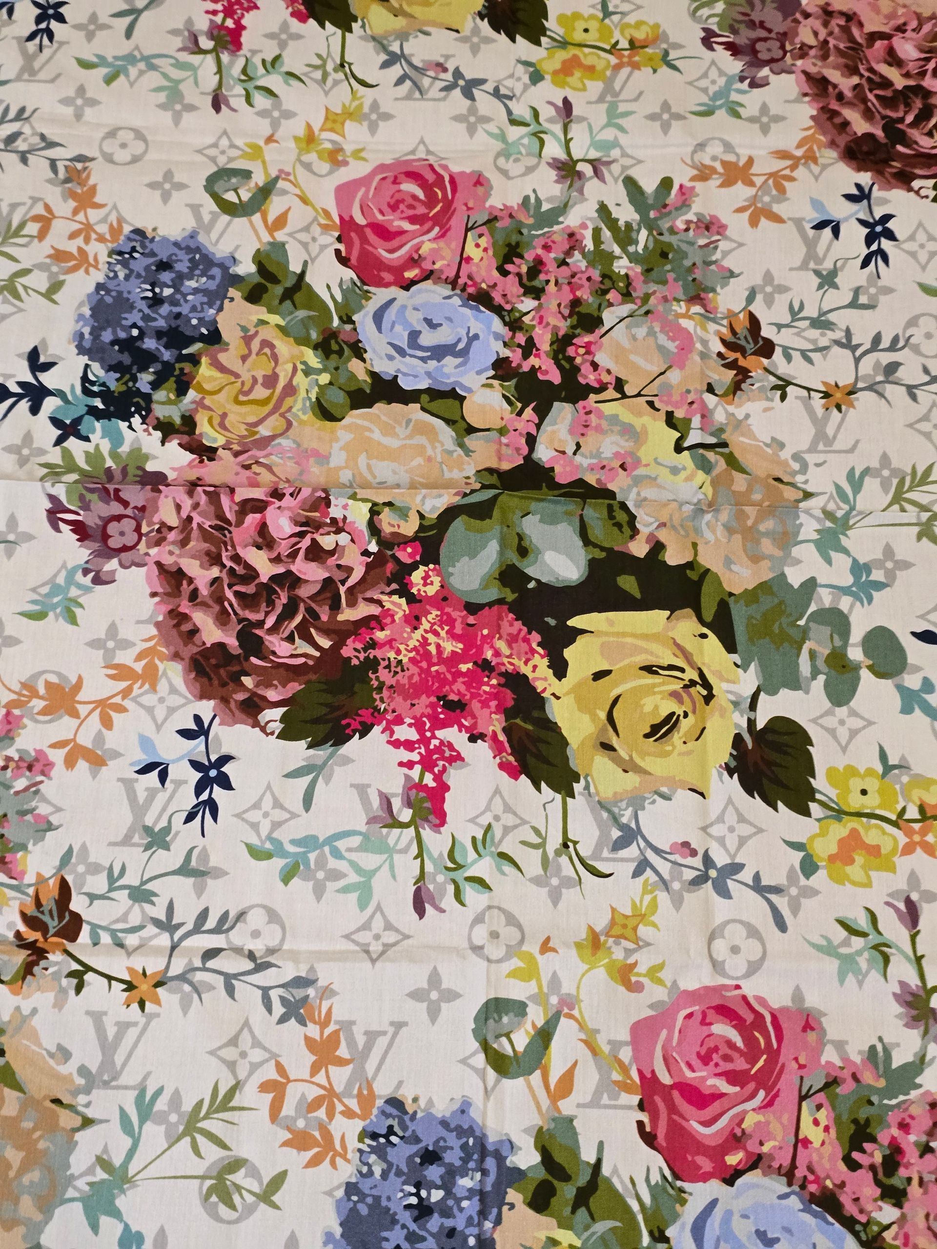 Louis Vuitton Floral Bandana 65cm