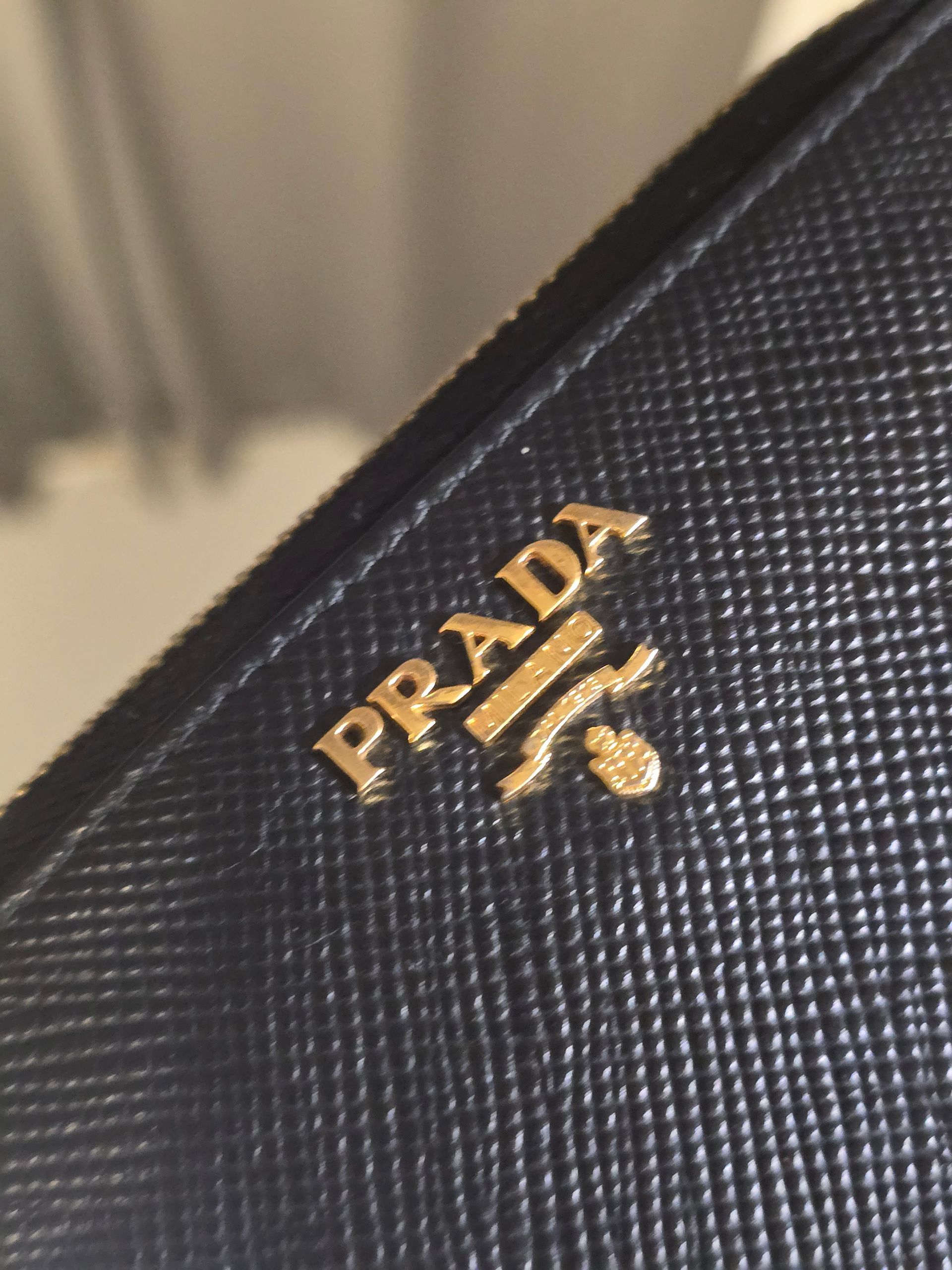Prada Saffiano Leather Zippy Wallet