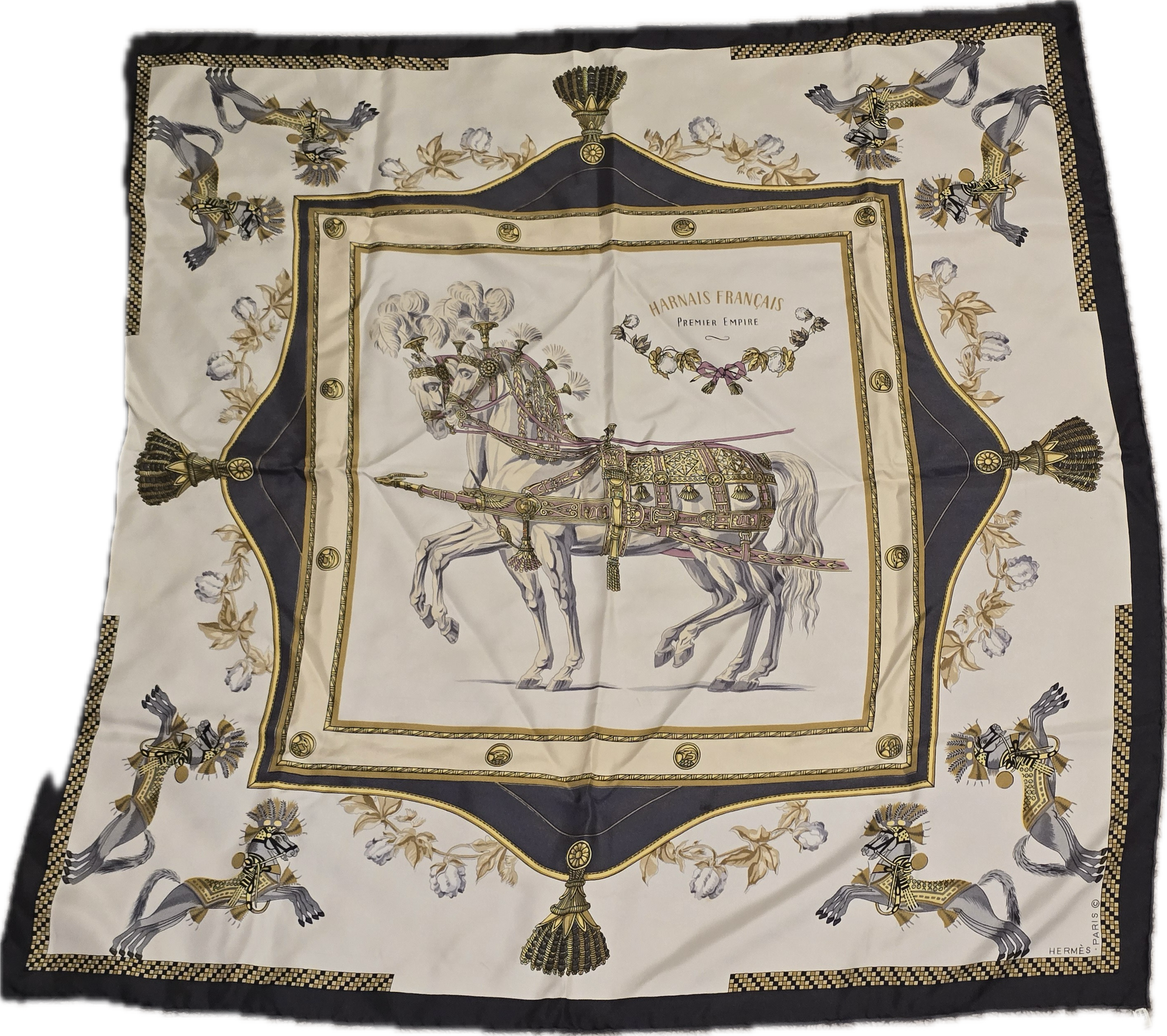 Hermes Horse Carre  Scarf 90cm