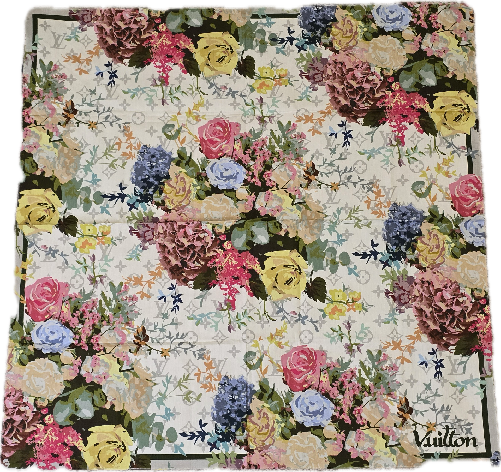 Louis Vuitton Floral Bandana 65cm