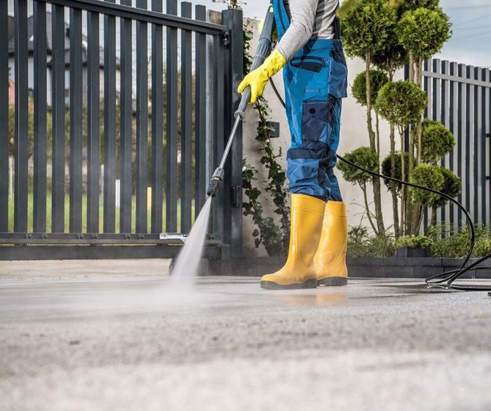 Pressure Washing the Driveway — Lillington, NC — Kingdom House Wash